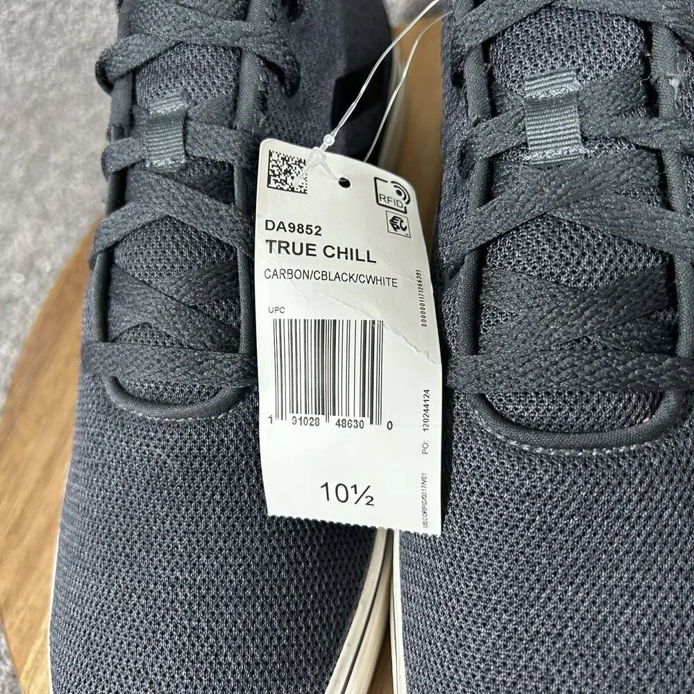 Adidas True Chill DA9852 Mens Sz 10.5 Carbon Black Ortholite Casual Skate Shoes
